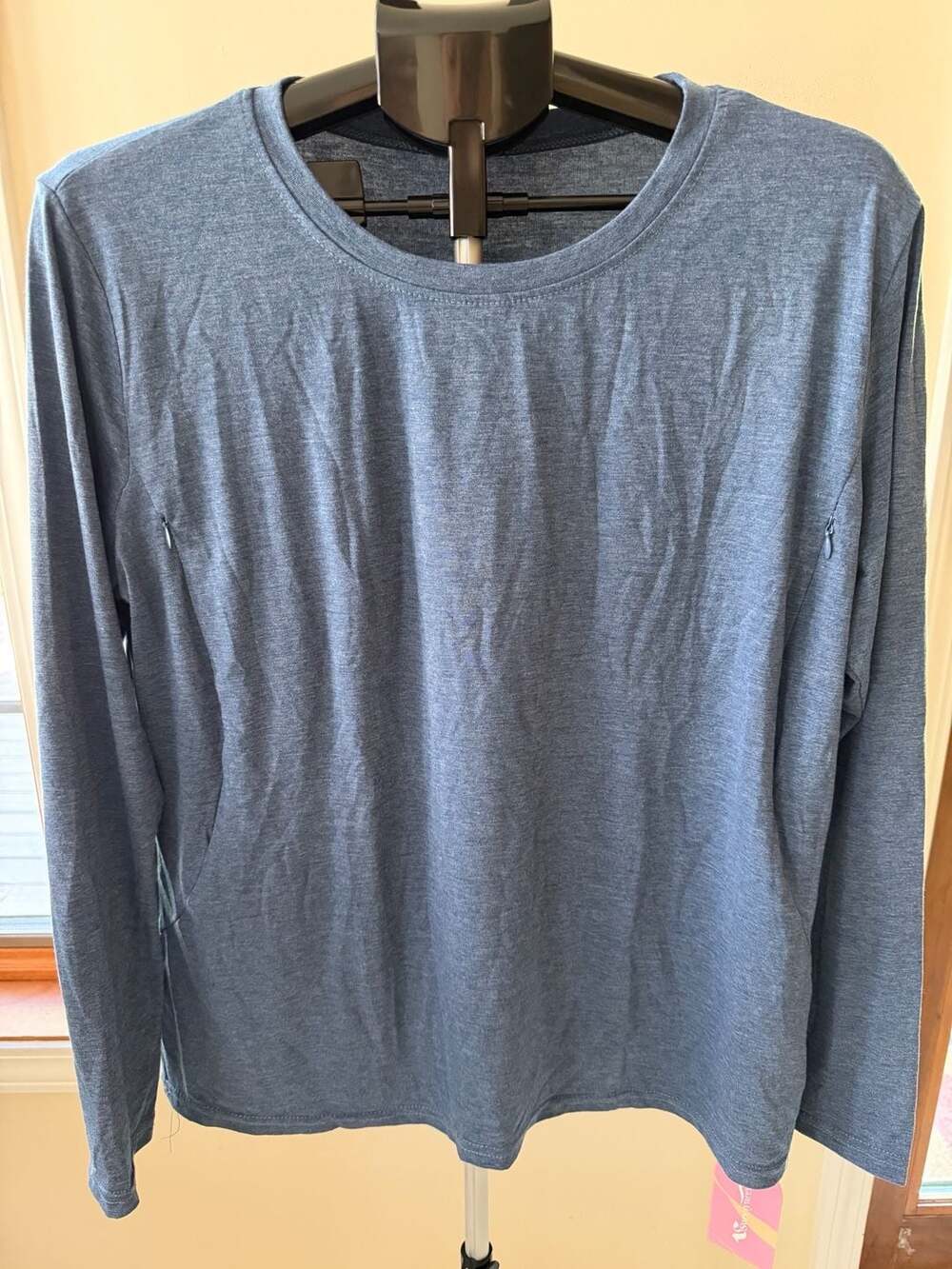 Sweetyweee Long Sleeve Performance Shirt Blue Size XL